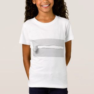Ripped Paper Sample 3D Funny Trick Girl Woman Tee