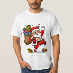 Ripped Santa Christmas Muscular Claus & Holiday T-Shirt