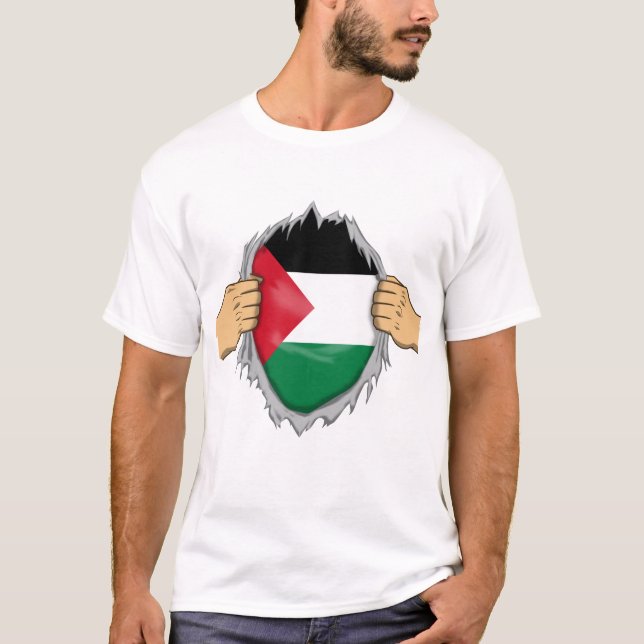 Ripped Shirt Palestinian Flag Within (Front)