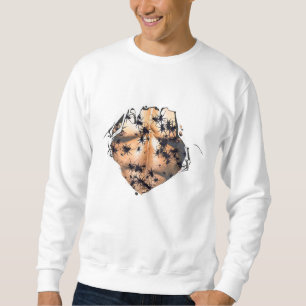 Ripped Shirt Spider Nightmare Halloween Sweatshirt