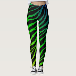 Ripped SpaceTime Stripes - Rainbow OYGBPU Leggings
