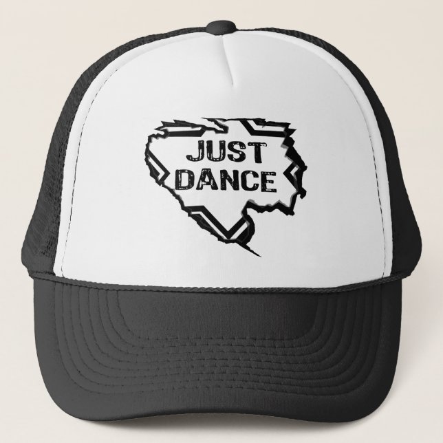 Ripped Star - Just Dance- Black Trucker Hat (Front)