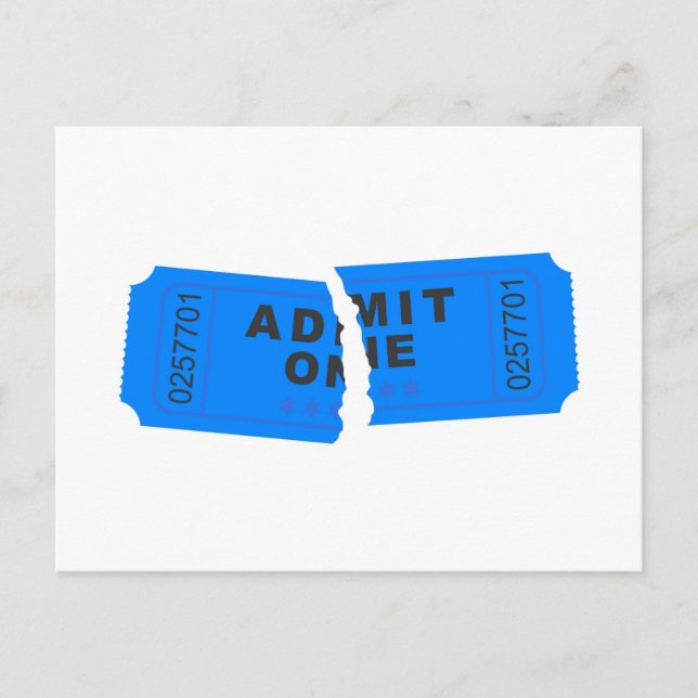 Ripped Ticket Postcard (Front)
