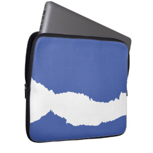 Ripped Wave medium blue Laptop Sleeve