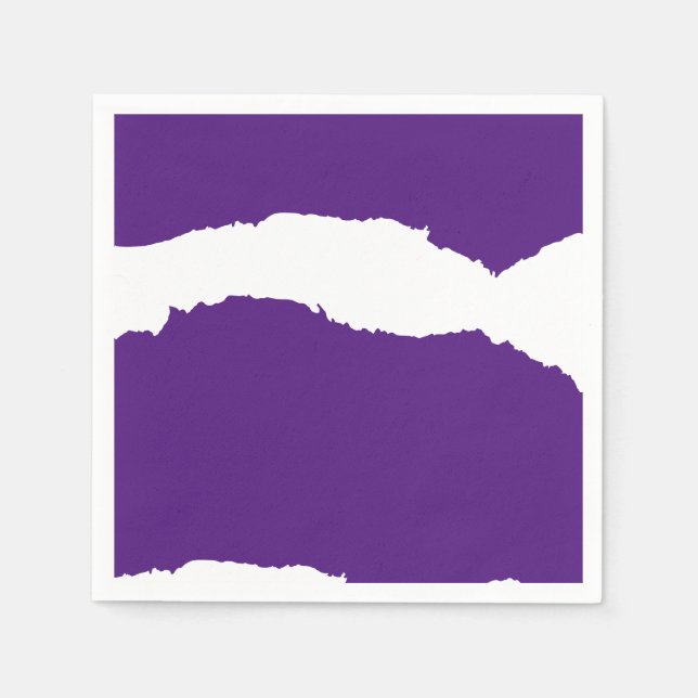 Ripped Wave Purple Napkin (Front)