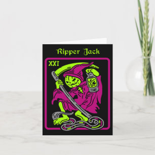Ripper Jack Tarot Card Halloween Occult Decor Men