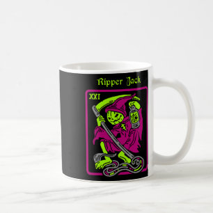 Ripper Jack Tarot Card Halloween Occult Decor Men Coffee Mug