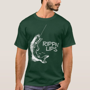 Rippin Lips humourous Fisherman Fish Catching T-Shirt