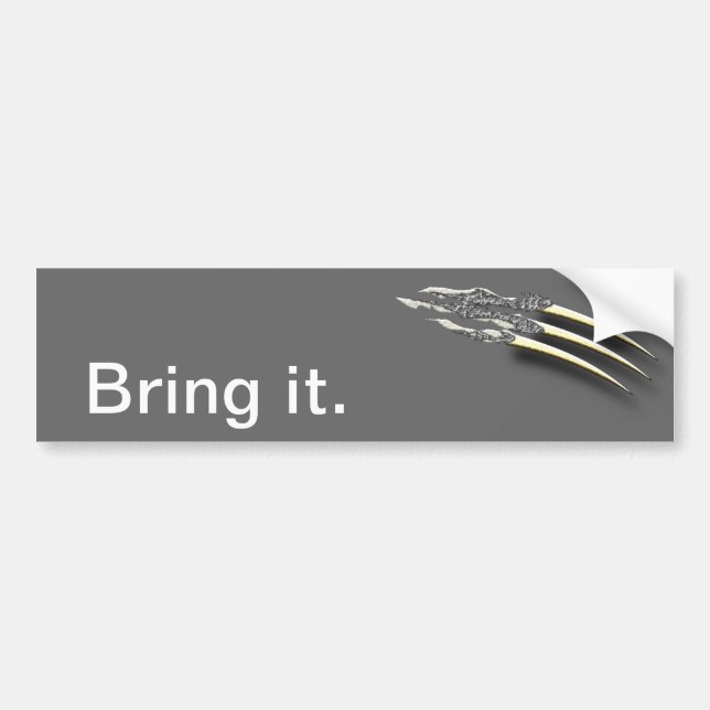 Ripping Claws Bumper Sticker (Front)