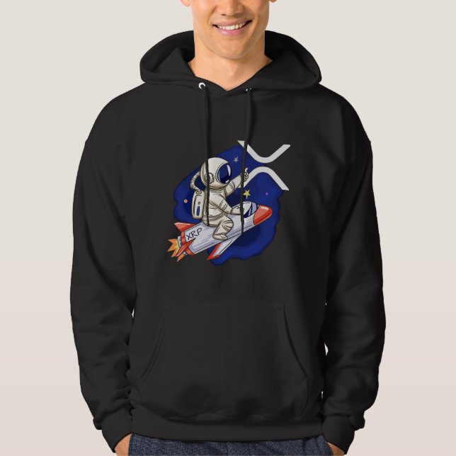 Ripple cryptocurrency - XRP Astronaut Hoodie (Front)