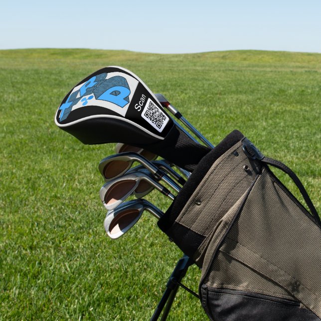 Ripple cryptocurrency - XRP Qr code  Golf Head Cover (In Situ)