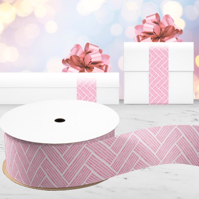 Ripple Herringbone in Pink Grosgrain Ribbon (Creator Uploaded)