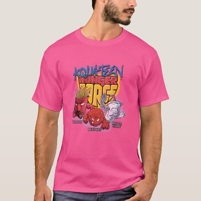 Ripple Junction x Aqua Teen Hunger Force Group Adu T-Shirt (Front)