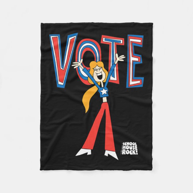 Ripple Junction X Schoolhouse Rock Vote For Sarah  Fleece Blanket (Front)