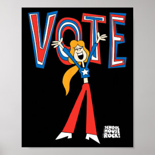 Ripple Junction X Schoolhouse Rock Vote For Sarah  Poster
