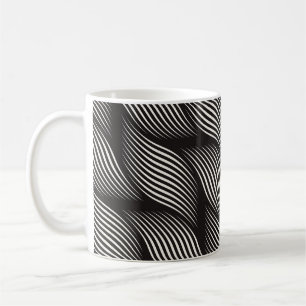 Ripple pattern, trendy vintage texture. coffee mug