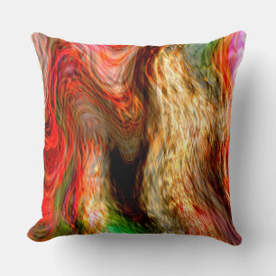 Ripple stains overlapping, straw style             cushion