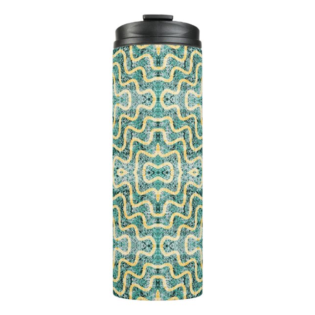 Ripple Teal Thermal Tumbler (Front)