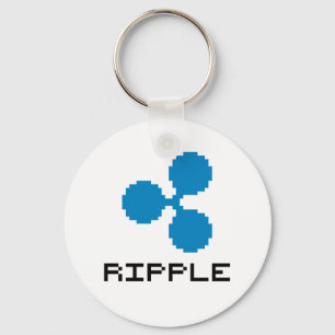 Ripple XRP 8-Bit Logo   Basic Keychain