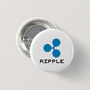 Ripple XRP 8-Bit Logo Button