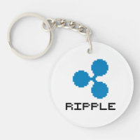 Ripple XRP 8-Bit Logo | Keychain