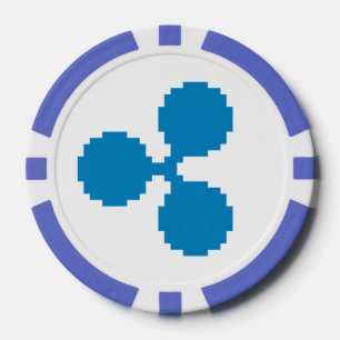 Ripple XRP 8-Bit Logo Poker Chips