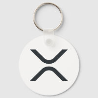 Ripple XRP Button Keychain