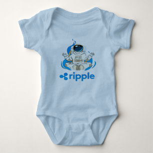 Ripple XRP  Cryptocurrency -Crypto Astronaut Baby Bodysuit