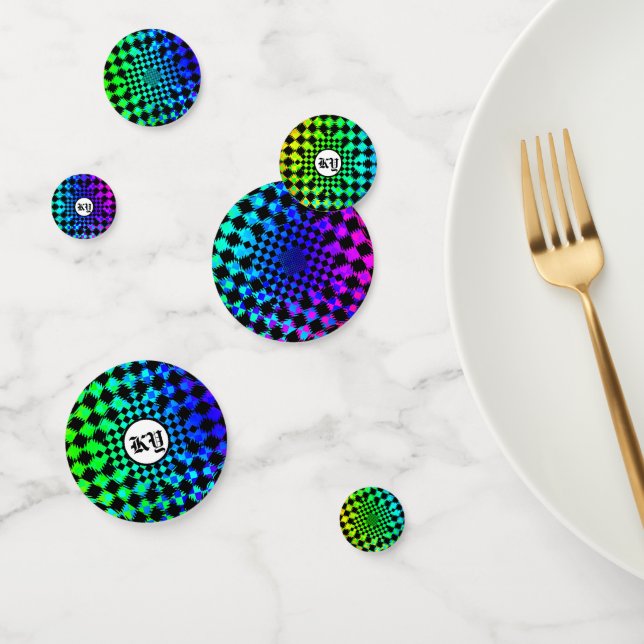 Rippled Checkers by Kenneth Yoncich Confetti (Group)