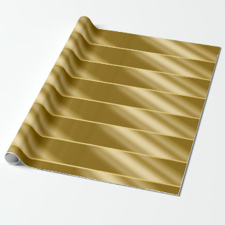 Rippled Gold Wrapping Paper