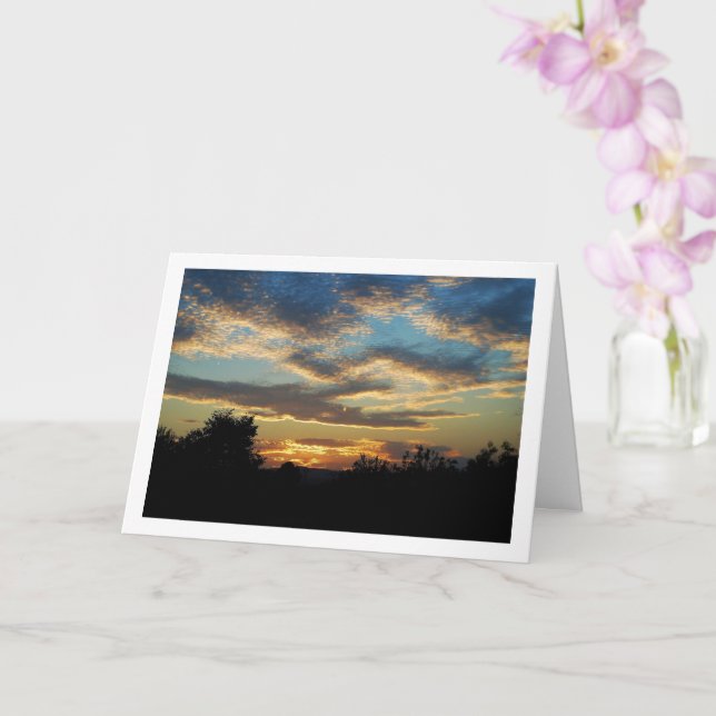 Rippled Sky Landscape Card (Orchid)