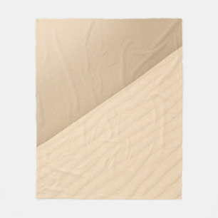 RIPPLES IN THE DRY SANDS OF A WHITE AIR DESERT FLEECE BLANKET