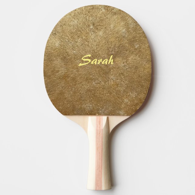 Ripples of Gold Personalised Ping Pong Paddles (Front)