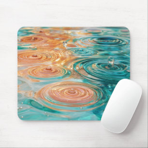 Ripples of Tranquility Abstract Water Harmony Mouse Pad