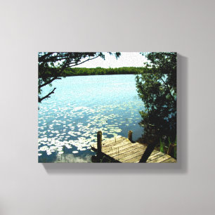 Ripples on the Lake Wrapped Canvas