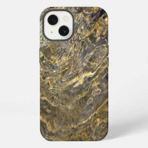 Rippling Golden Fountain Water iPhone 13 Case