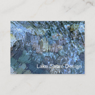 Rippling water, brook, steam, Underwater Stones Business Card
