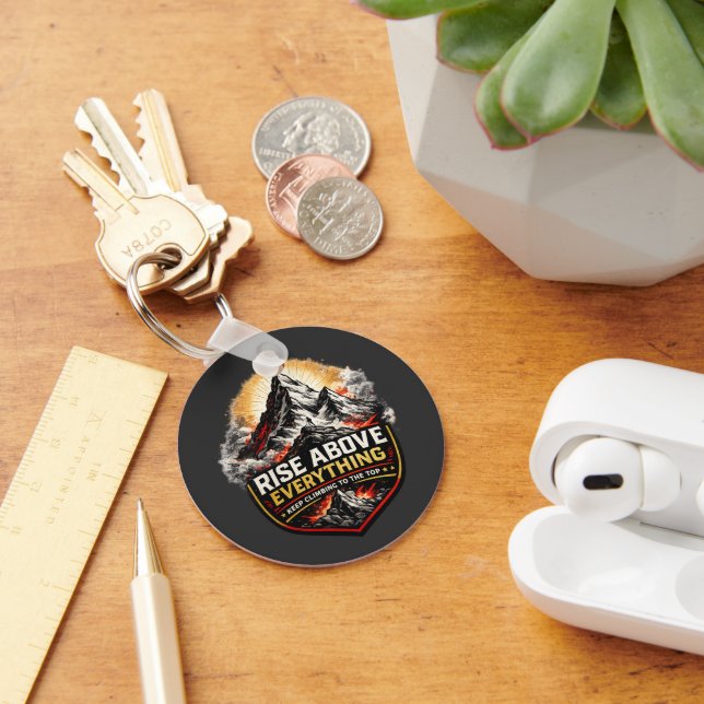 Rise Above Everything Motivational Key Ring (Desk)