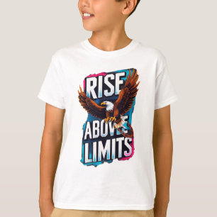 Rise Above Limits – Motivational Eagle T-Shirt