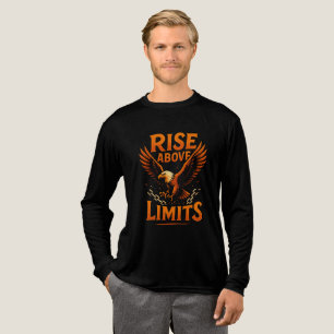 Rise Above Limits – Motivational Eagle T-Shirt Tri-Blend Shirt