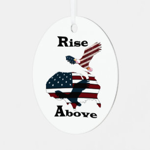 Rise above metal tree decoration