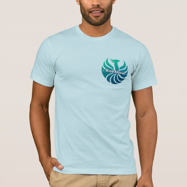 Rise Above – Phoenix Strength Logo T-Shirt (Front)