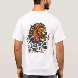 Rise Above The Noise Lion Motivational Strength  T-Shirt