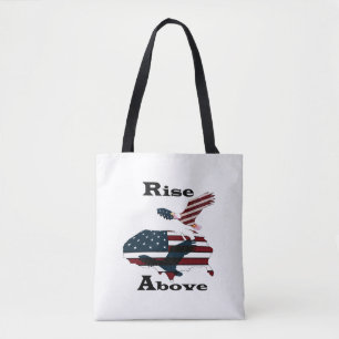 Rise above  tote bag