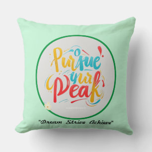 “Rise and Achieve” Cushion
