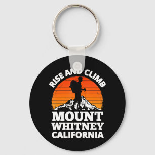Rise and Climb Mount Whitney California Mountain C Key Ring