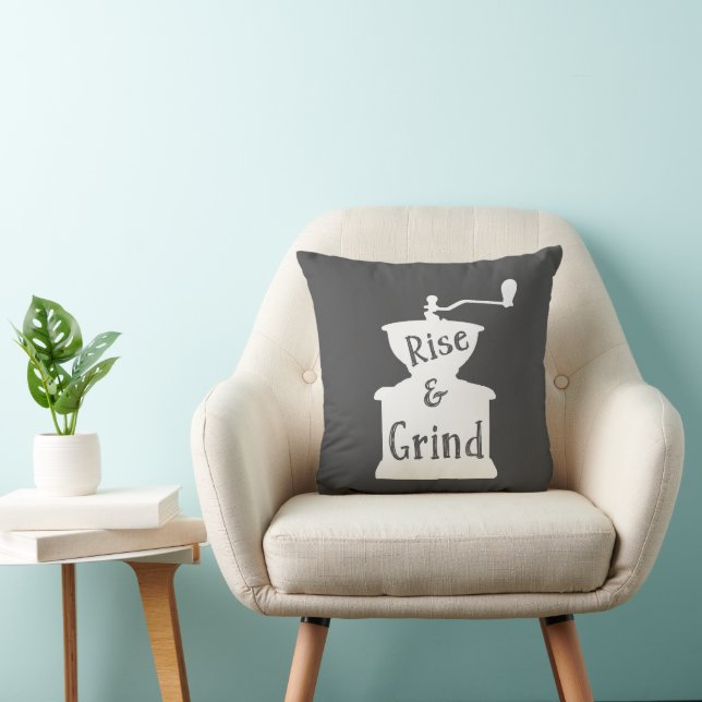 Rise and Grind Coffee Cushion (Chair)