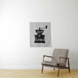 Rise and Grind Coffee Tapestry