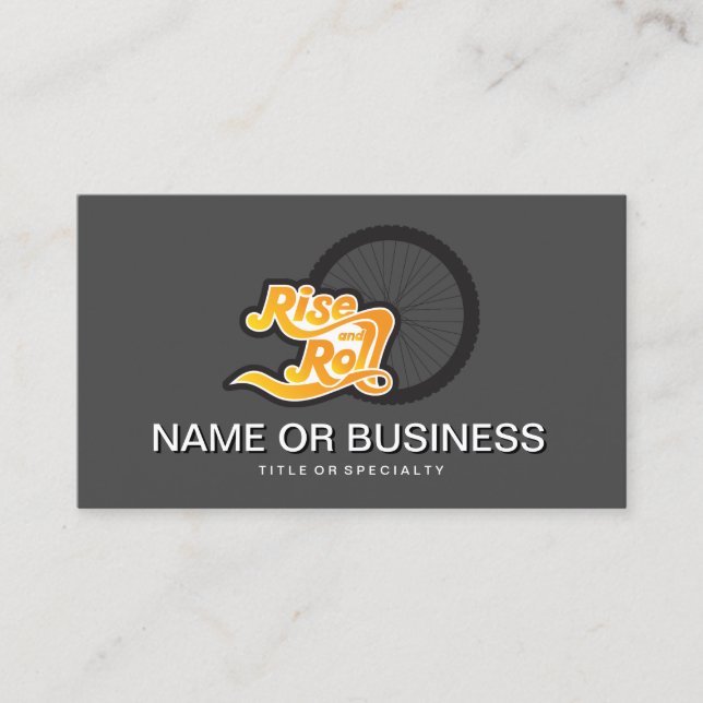 rise and roll cycle business card (Front)