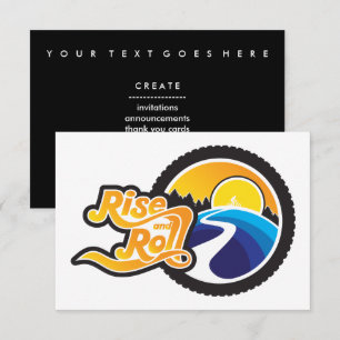 rise and roll cyclist invitation